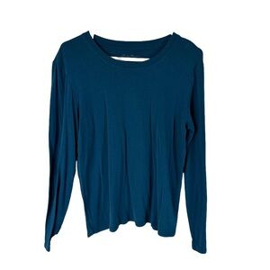 Eddie Bauer Teal Long Sleeve Women's Top EUC